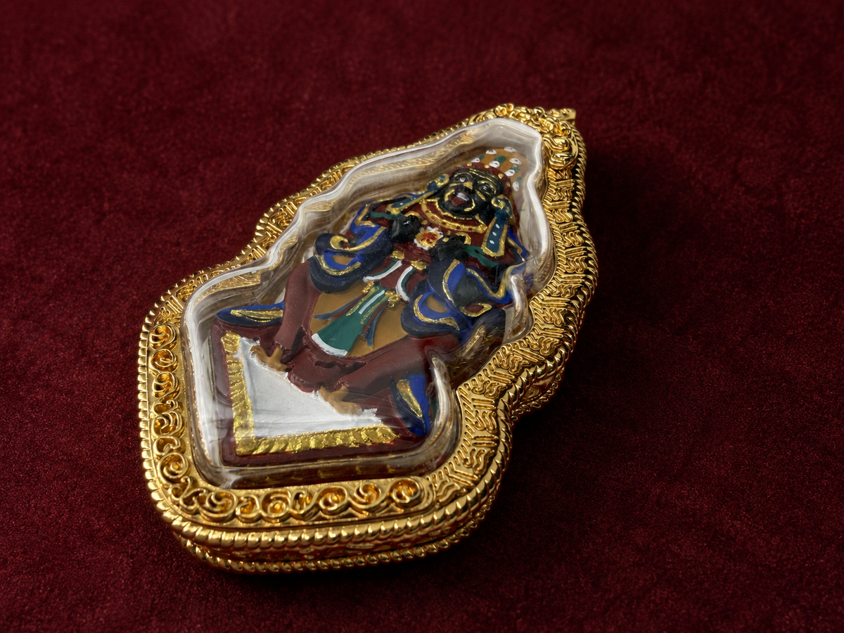 Contemporary TIBETAN SHAMBHALA tsa-tsa object, verified product photograph.
